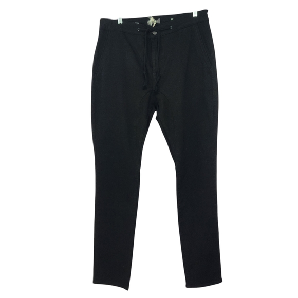 NWT DL1961 Jay Track Chino Black Drawstring Pants size 32 - Picture 1 of 10